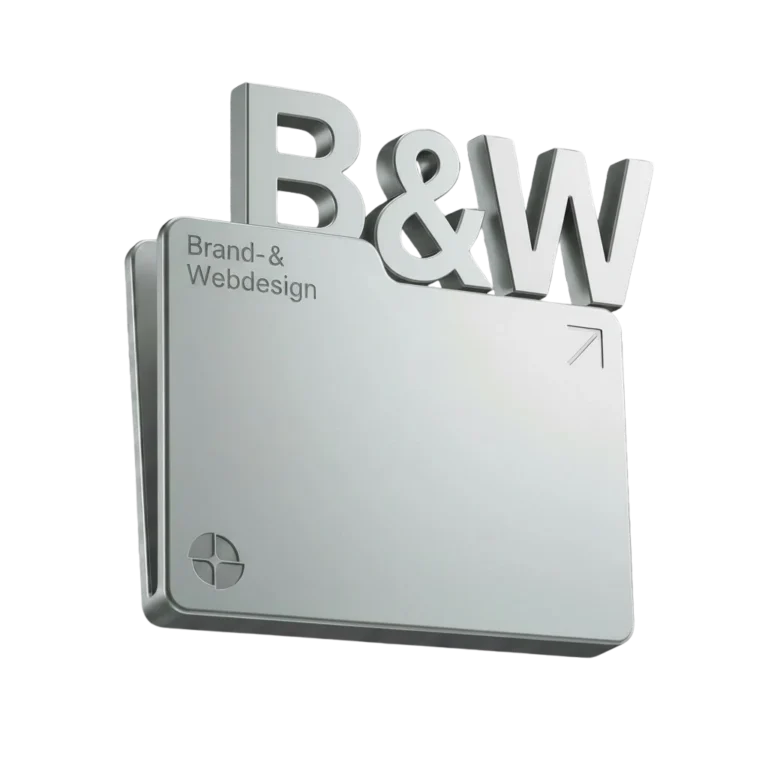3D-Icon für Brand- und Webdesign von Takoma Digital zur visuellen Darstellung moderner Markenentwicklung und Webgestaltung
